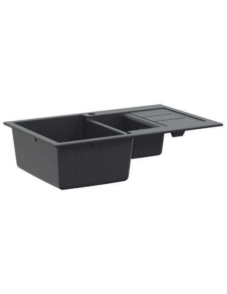 Lavello da cucina a doppia vasca Granito 80 x 50 x 30,5 cm