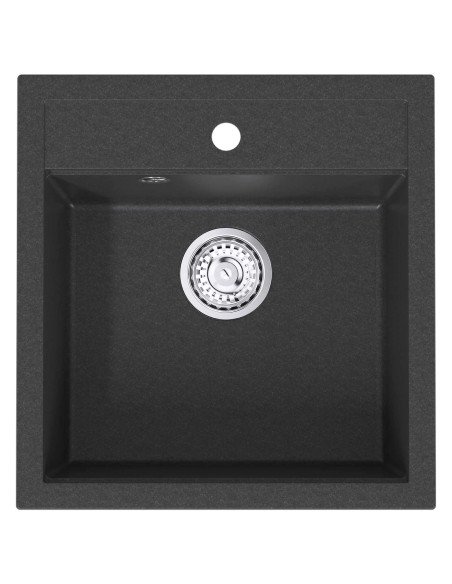Lavello cucina una vasca Granito 49 x 51 x 30,5 cm Grafite