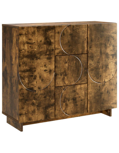 Credenza Rovere Fumo 85,5 x 31 x 75 cm Legno ingegnerizzato