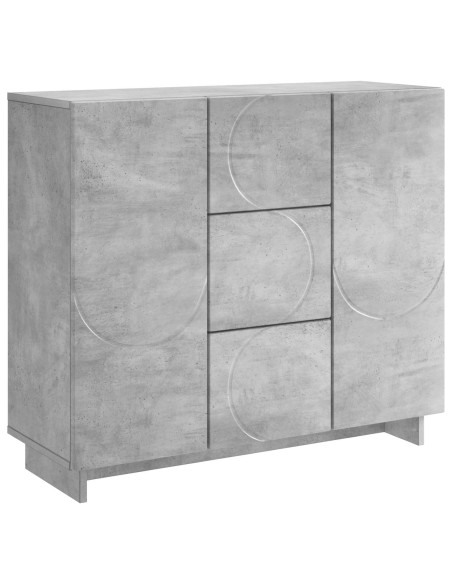 Credenza Grigio Cemento 85,5 x 31 x 75 cm Legno ingegnerizzato