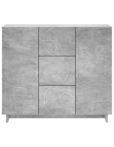Credenza Grigio Cemento 85,5 x 31 x 75 cm Legno ingegnerizzato