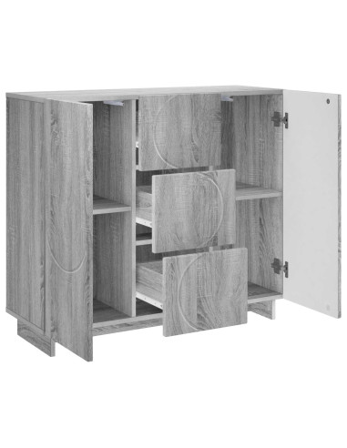 Credenza Sonoma grigio 85,5 x 31 x 75 cm Legno ingegnerizzato