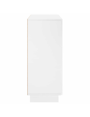 Credenza Bianco Lucido 85,5 x 31 x 75 cm Legno ingegnerizzato
