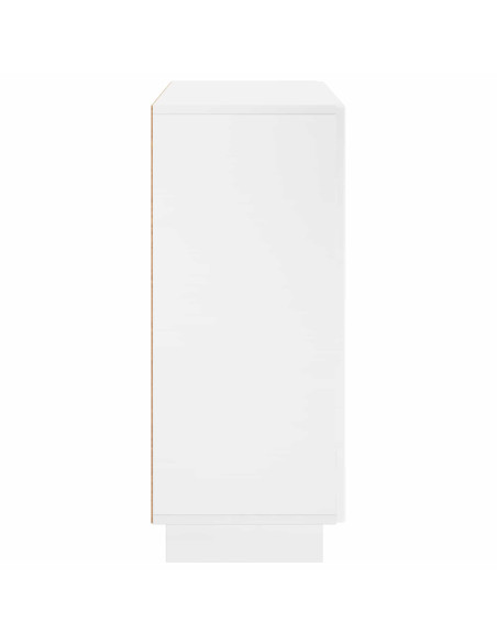 Credenza Bianco Lucido 85,5 x 31 x 75 cm Legno ingegnerizzato