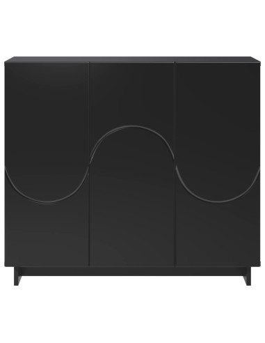 Credenza Nero 85,5 x 31 x 75 cm Legno ingegnerizzato