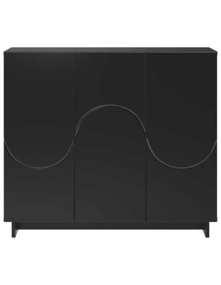 Credenza Nero 85,5 x 31 x 75 cm Legno ingegnerizzato