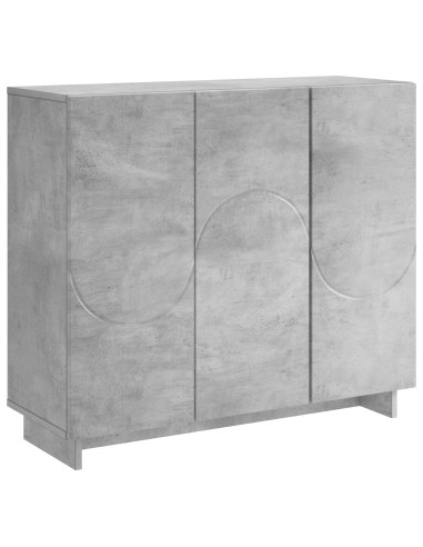 Credenza Grigio Cemento 85,5 x 31 x 75 cm Legno ingegnerizzato