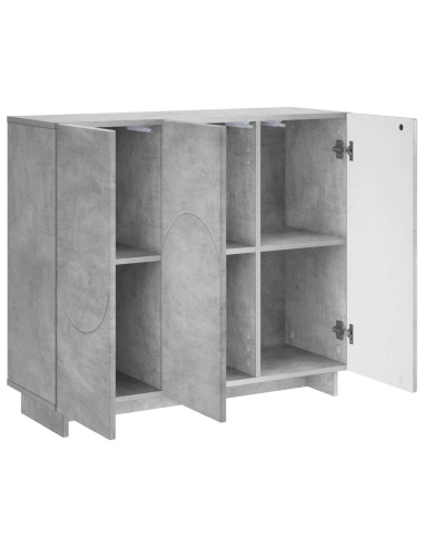 Credenza Grigio Cemento 85,5 x 31 x 75 cm Legno ingegnerizzato