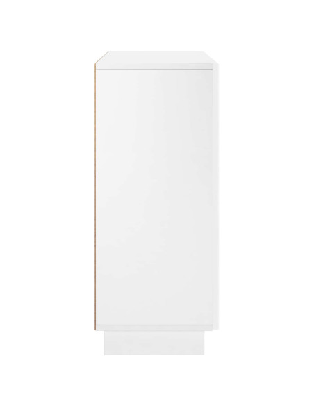 Credenza Bianco Lucido 85,5 x 31 x 75 cm Legno ingegnerizzato