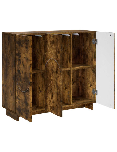 Credenza Rovere Fumo 85,5 x 31 x 75 cm Legno ingegnerizzato