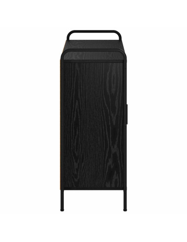 Credenza Rovere Nero 97 x 33 x 81 cm Legno ingegnerizzato