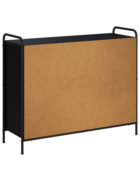 Credenza Rovere Nero 97 x 33 x 81 cm Legno ingegnerizzato