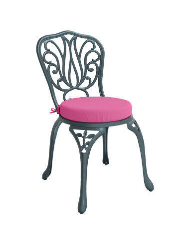Cuscini per Sedia in 4 Pezzi SOEST 4 pz 100% Poliestere Rosa