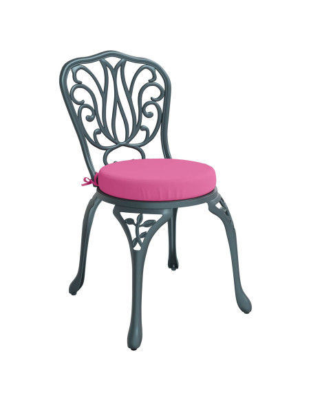 Cuscini per Sedia in 4 Pezzi SOEST 4 pz 100% Poliestere Rosa