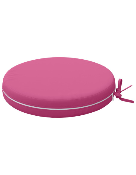 Cuscini per Sedia in 4 Pezzi SOEST 4 pz 100% Poliestere Rosa