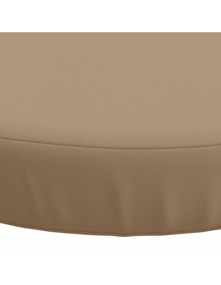 Cuscini per Sedia in 4 Pezzi SOEST 4 pz 100% Poliestere Tortora