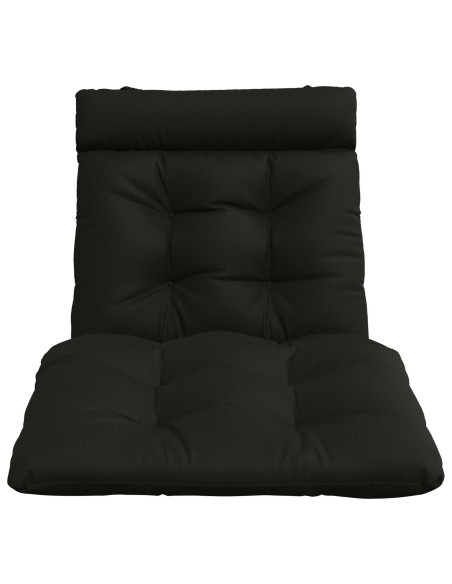 Cuscino per Lettino VIANEN 100% Poliestere Nero 200 x 80 x 8 cm