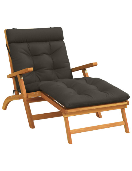 Cuscino per Lettino VIANEN 100% Poliestere Antracite