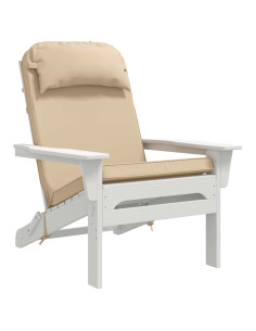 Cuscino per Lounger Sole 100% Poliestere Crema 55 x 124 x 5 cm 2