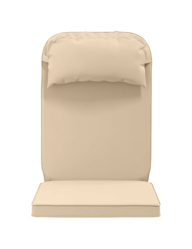 Cuscino per Lounger Sole 100% Poliestere Crema 55 x 124 x 5 cm