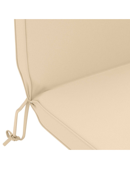 Cuscino per Lounger Sole 100% Poliestere Crema 55 x 124 x 5 cm