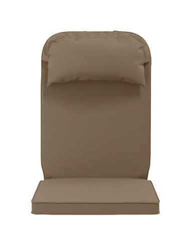 Cuscino per Lounger Sole 100% Poliestere Tortora