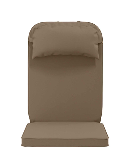 Cuscino per Lounger Sole 100% Poliestere Tortora