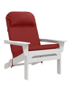Cuscino per Lounger Sole 100% Poliestere Rosso Vino 2