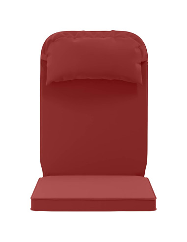 Cuscino per Lounger Sole 100% Poliestere Rosso Vino