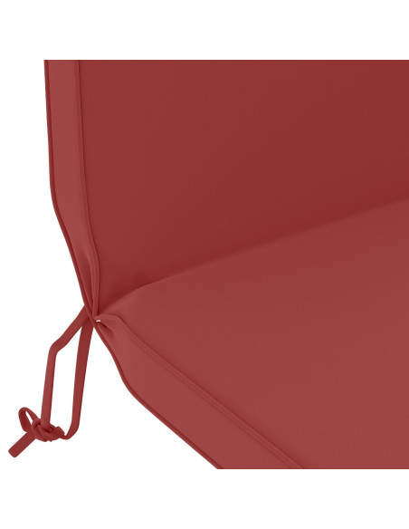 Cuscino per Lounger Sole 100% Poliestere Rosso Vino