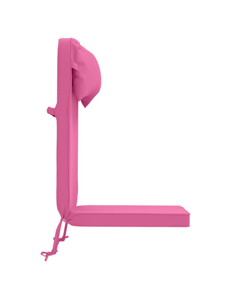 Cuscino per Lounger Sole 100% Poliestere Rosa 55 x 124 x 5 cm