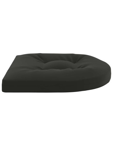 Cuscini per Sedia in 4 Pezzi 4 pz 100% Poliestere Nero