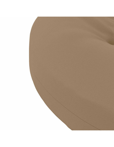 Cuscini per Sedia in 4 Pezzi 4 pz 100% Poliestere Tortora