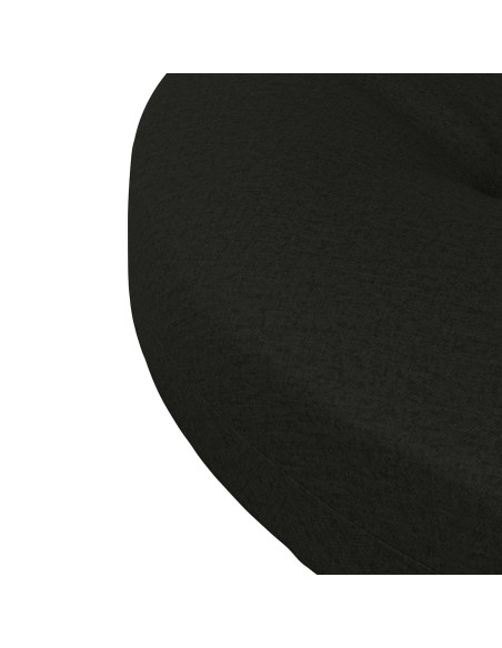 Cuscini per Sedia in 4 Pezzi 4 pz 100% Poliestere Nero