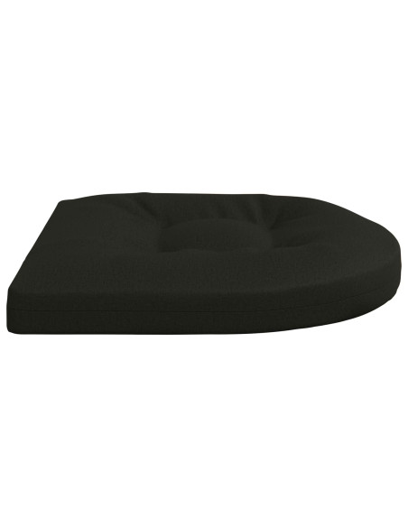 Cuscini per Sedia in 4 Pezzi 4 pz 100% Poliestere Nero