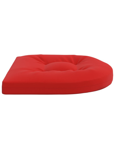 Cuscini per Sedia in 4 Pezzi 4 pz 100% Poliestere Rosso