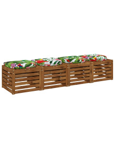 Cuscini per Sedia in 4 Pezzi 4 pz 100% Poliestere Multicolore 2