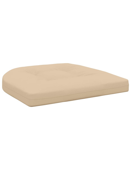Cuscini per Sedia in 4 Pezzi 4 pz 100% Poliestere Crema