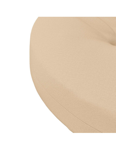 Cuscini per Sedia in 4 Pezzi 4 pz 100% Poliestere Crema