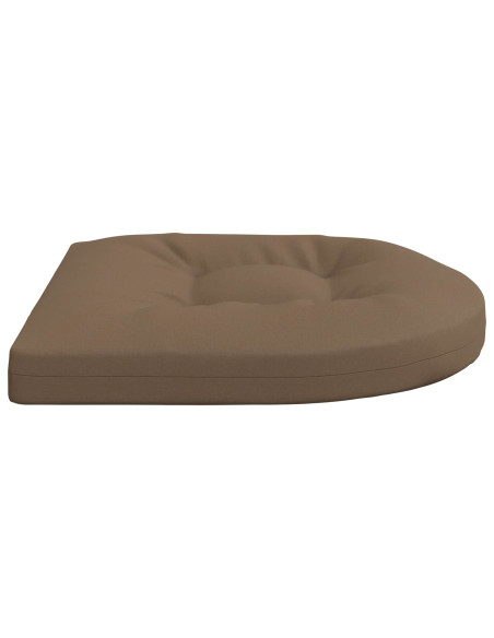 Cuscini per Sedia in 4 Pezzi 4 pz 100% Poliestere Tortora