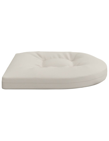 Cuscini per Sedia in 4 Pezzi 4 pz 100% Poliestere Bianco