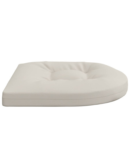 Cuscini per Sedia in 4 Pezzi 4 pz 100% Poliestere Bianco