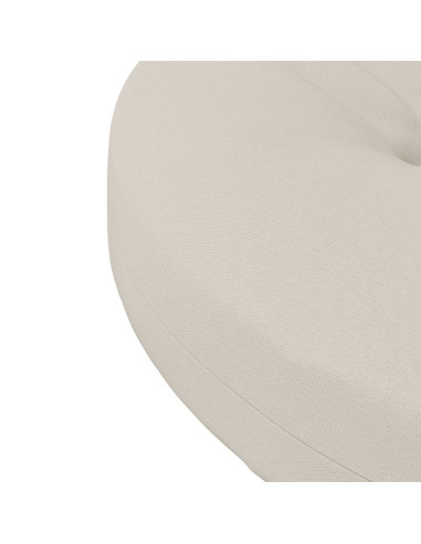 Cuscini per Sedia in 4 Pezzi 4 pz 100% Poliestere Bianco