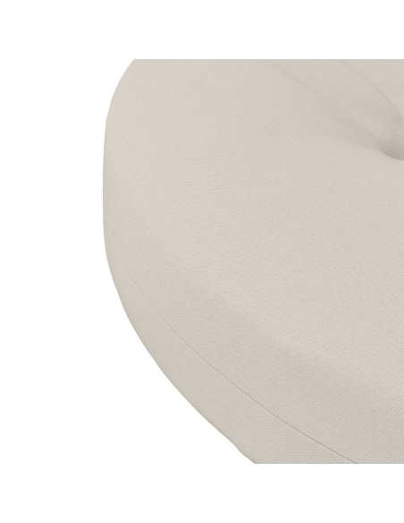 Cuscini per Sedia in 4 Pezzi 4 pz 100% Poliestere Bianco