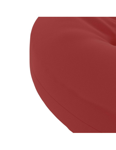 Cuscini per Sedia in 4 Pezzi 4 pz 100% Poliestere Rosso Vino