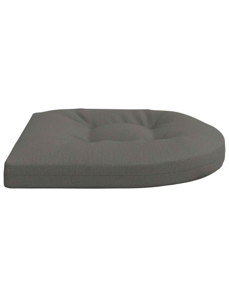 Cuscini per Sedia in 4 Pezzi 4 pz 100% Poliestere Grigio