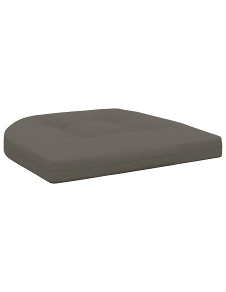 Cuscini per Sedia in 4 Pezzi 4 pz 100% Poliestere Grigio