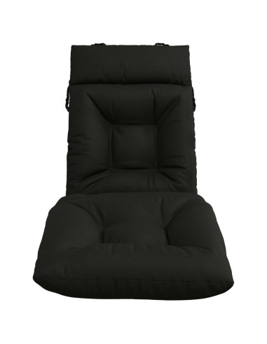 Cuscino per Lettino VIANEN 100% Poliestere Nero 200 x 60 x 8 cm