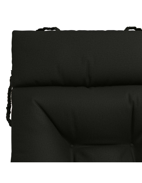 Cuscino per Lettino VIANEN 100% Poliestere Nero 200 x 90 x 8 cm