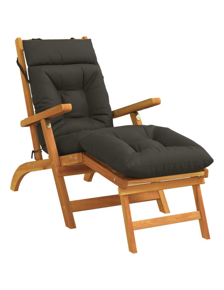 Cuscino per Lettino VIANEN 100% Poliestere Antracite